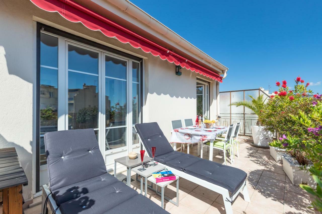 Le Mantega - F2 Moderne,centre Ville, 2 Grandes Terrasses,climatisation, Ascenseur Apartment Nizza