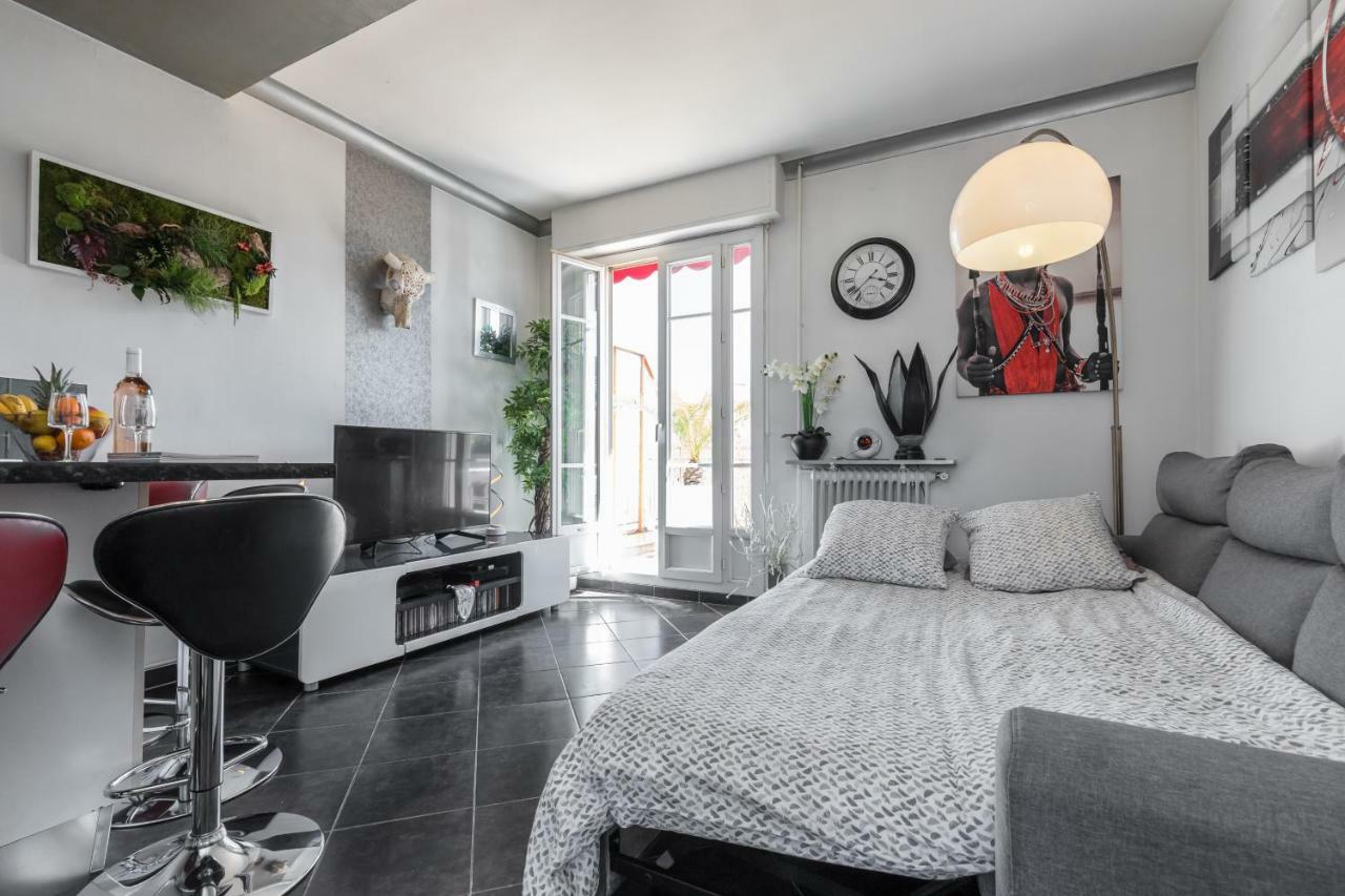 Le Mantega - F2 Moderne,centre Ville, 2 Grandes Terrasses,climatisation, Ascenseur Nizza