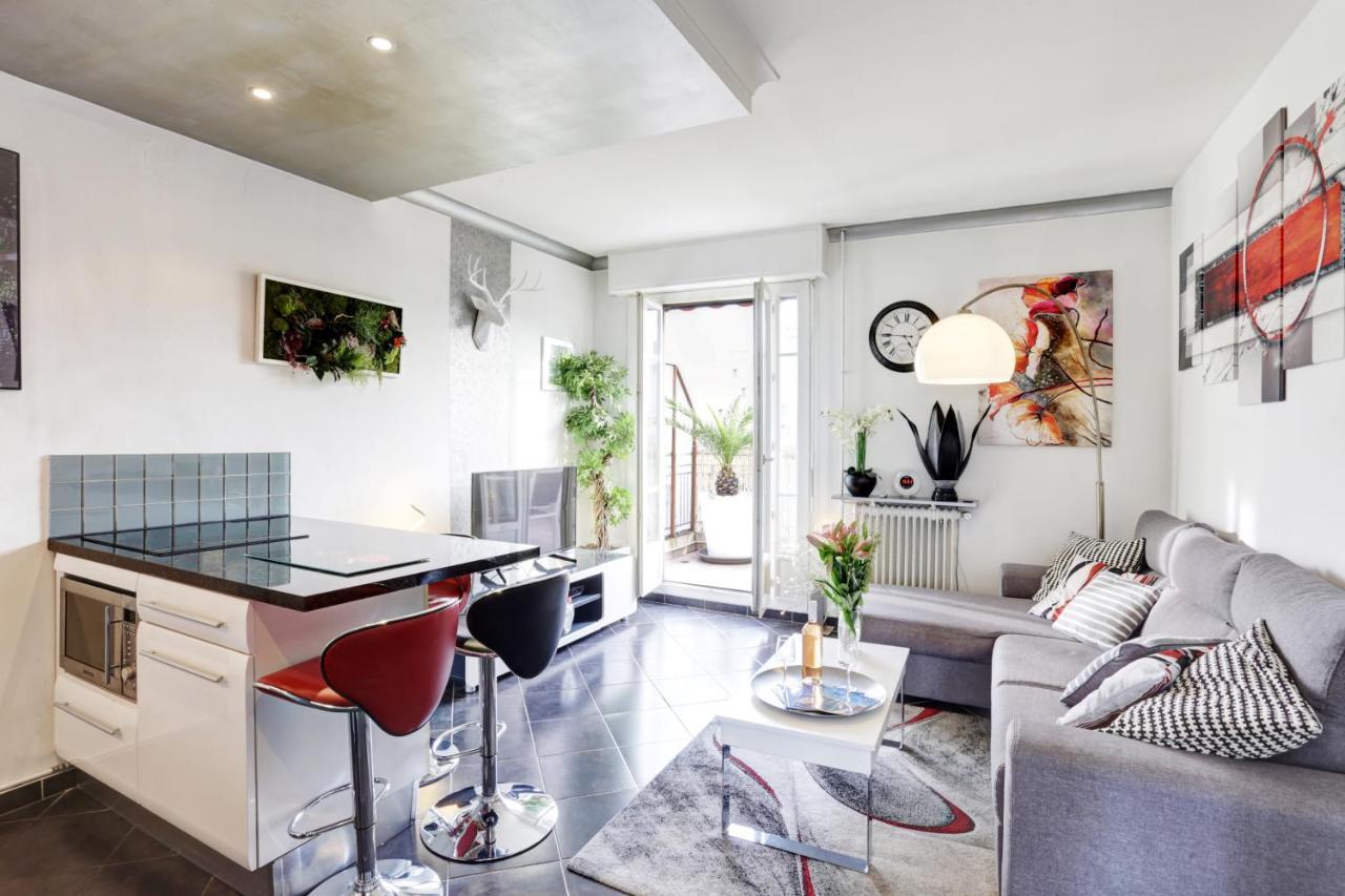 Le Mantega - F2 Moderne,centre Ville, 2 Grandes Terrasses,climatisation, Ascenseur Apartment Nizza