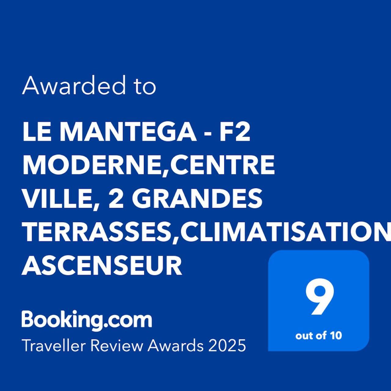 Le Mantega - F2 Moderne,centre Ville, 2 Grandes Terrasses,climatisation, Ascenseur Appartamento *